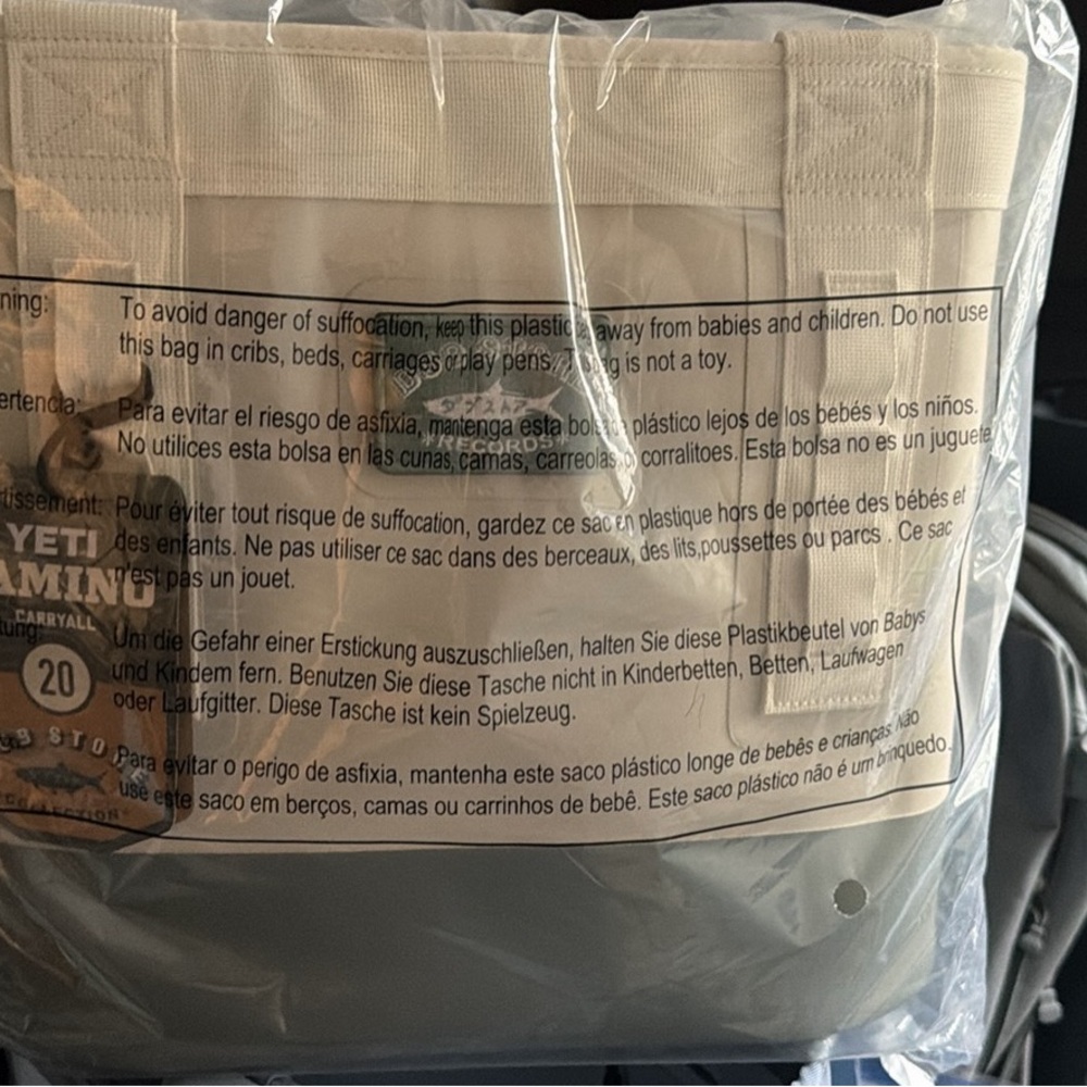 YETI Tan Duffel Carryall with Reinforced Handles